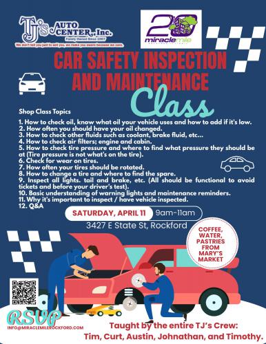 Car Safety and Maintenace Workshop