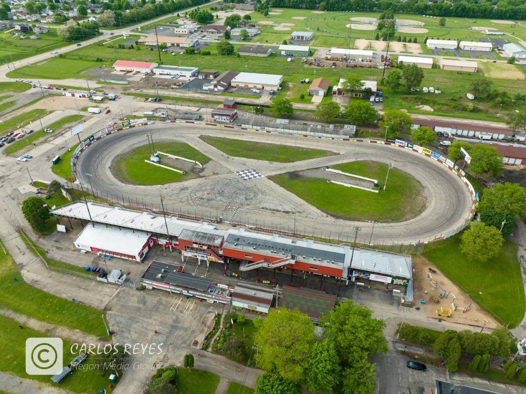 Aerial view of Speedway